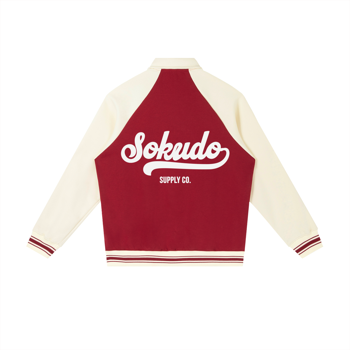Sokudo Supply Co. Chaqueta universitaria premium