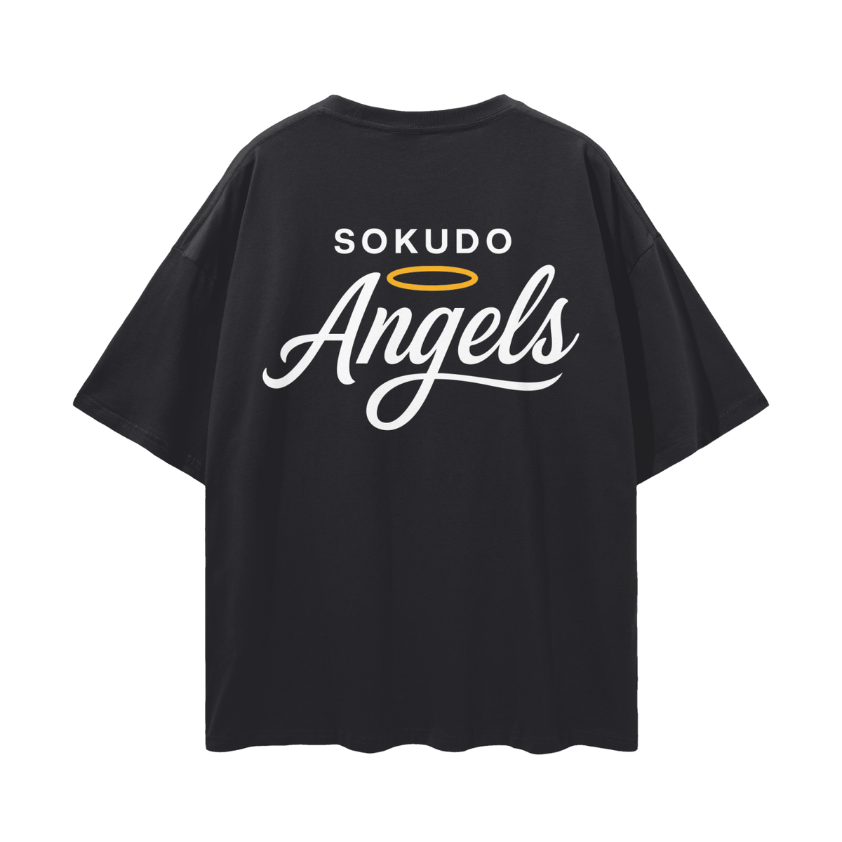 Camiseta urbana suelta con hombros caídos