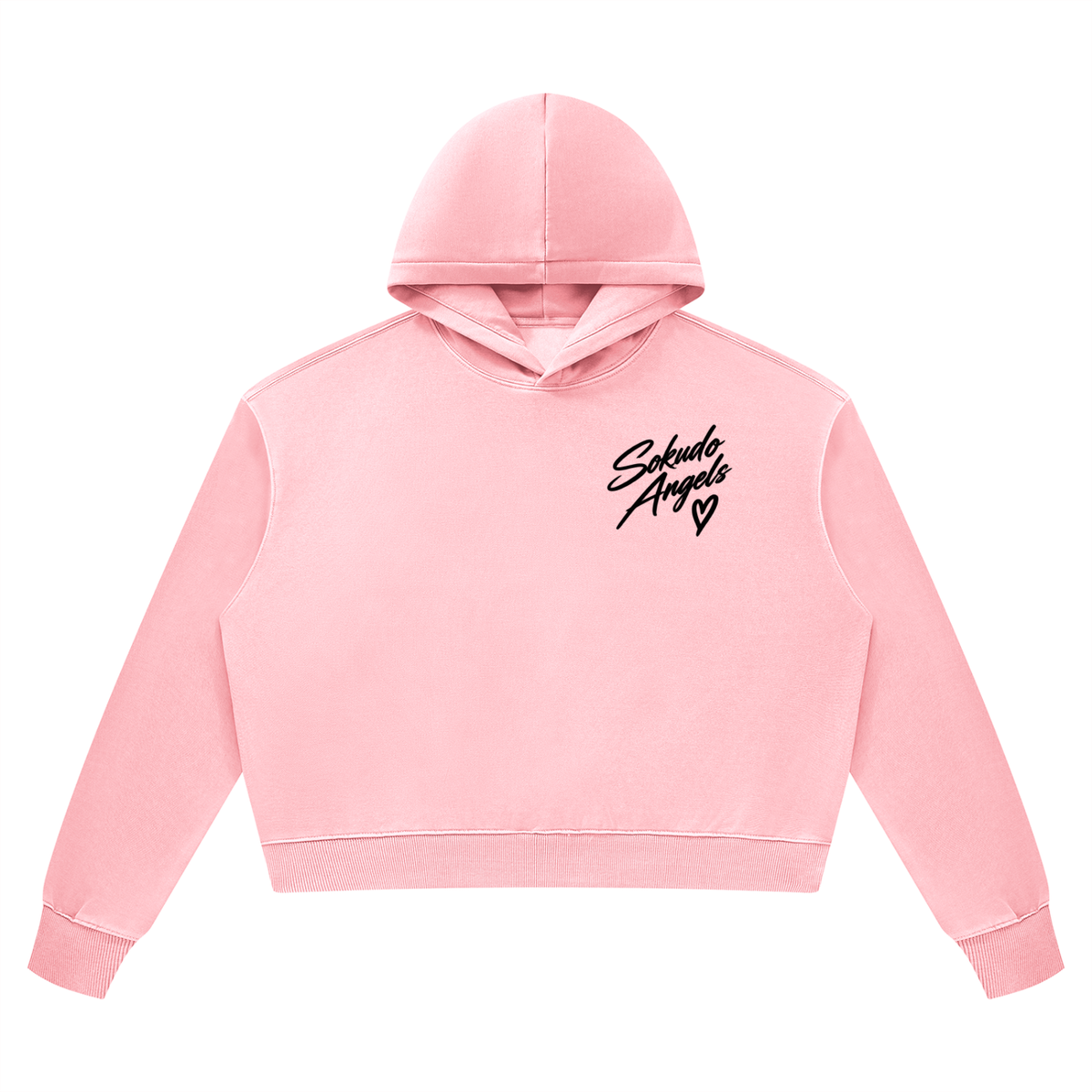 Sokudo Angels Boxy Wash Hoodie