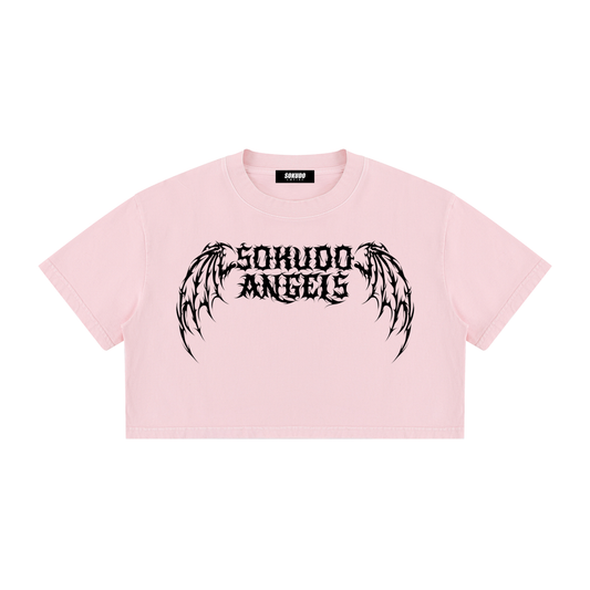 Sokudo Angels Fallen Halo Crop Tee