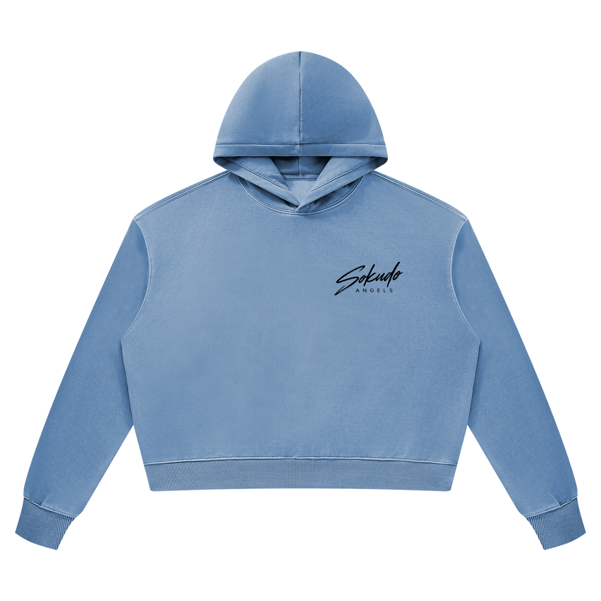 Sokudo Angels Movement Boxy Wash Hoodie