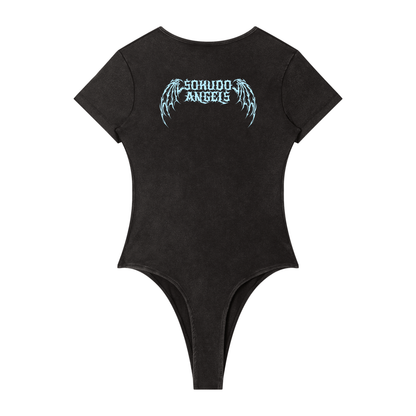 Women's Mineral Wash Crewneck Bodysuit