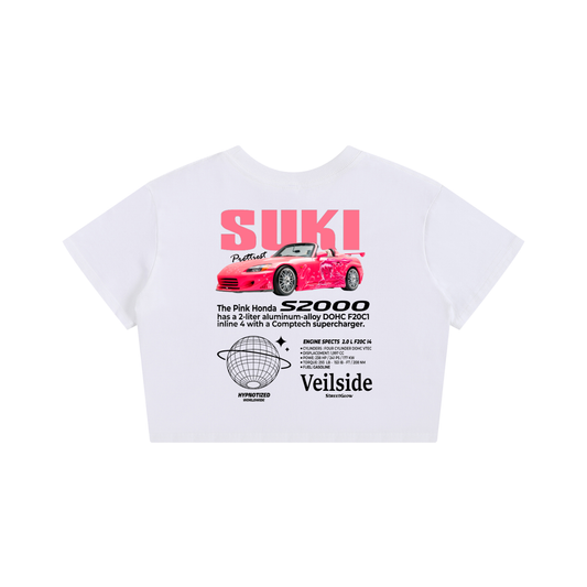 Suki S2000 Crop Tee – “Pretty &amp; Boosted”