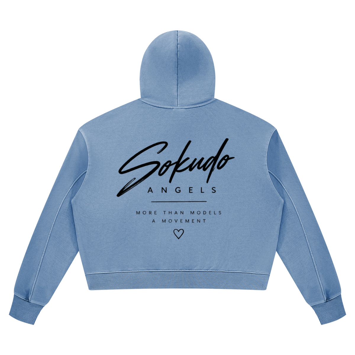 Sokudo Angels Movement Boxy Wash Hoodie