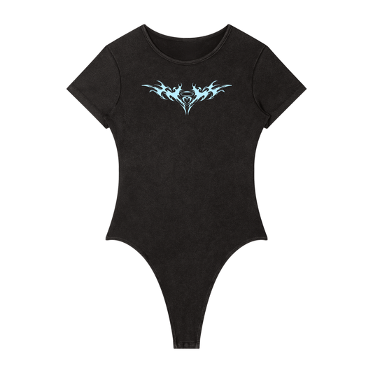 Women's Mineral Wash Crewneck Bodysuit
